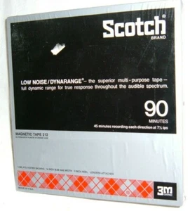 Neu in Verpackung Scotch Dynarange geräuscharm Spule zu Spule magnetisches leeres Band VERSIEGELT - Bild 1 von 8
