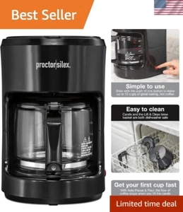 10-Cup Drip Coffee Maker - Voice Controlled, Auto Pause Feature, Modern Design - Picture 1 of 10