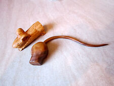 hiding mice, carved wooden mouse,