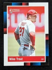 Mike Trout Los Angeles Angels 2022 Panini Donruss 1988 Retro #265 Trading Card