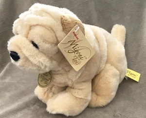 AURORA Miyoni ~ Soft Plush Shar Pei Tan 8" Puppy Dog w/ Tag Attached - Picture 1 of 7