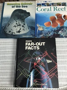 3 Childrens Books: Amazing Aniamals of the Sea Coral Reef More Far Out Facts - Picture 1 of 8