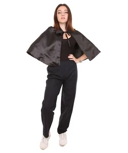 Adult Women's Vampire Cape | Black Halloween costume HC-753 - Picture 1 of 8