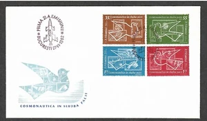Romania Airmail # C119 - C122 , Space Stamps & Dove FDC - I Combine S/H - Picture 1 of 1