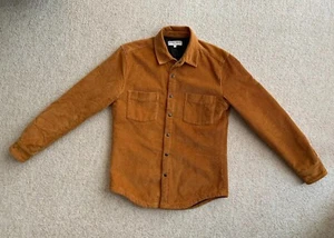 American Apparel Corduroy Shacket Jacket Sz S Dark Honey - Foto 1 di 12