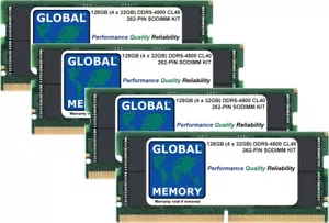 128GB (4 x 32GB) DDR5 4800MHz PC5-38400 262-PIN SODIMM LAPTOP/NOTEBOOK RAM KIT - Picture 1 of 1