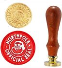 2 X Christmas Santa Clause Head North Pole Official Seal Wax Seal Northpole