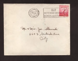 Army & Navy Defense--1941 Cleveland, Ohio Slogan Cancel Cover--w/Religious Seal - Picture 1 of 2