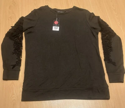 Brand New Dorothy Perkins Khaki Lace Jumper Size 12 - Image 1 of 4