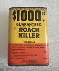 1948 $1000 Guaranteed Roach Killer Tin Vintage Poison Rare Heller Labs Chicago