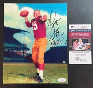 George Izo Signed 8x10 Photograph JSA Cert w/COA #15 Washington Redskins NFL QB! - Picture 1 of 4