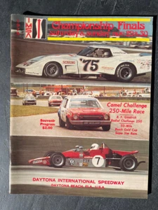 Vintage 1975 DAYTONA IMSA Championship Finals Race Program Retro Camel 250 - Picture 1 of 2
