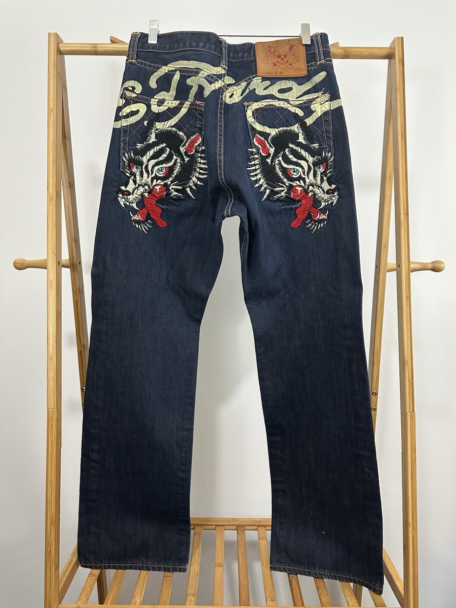 Ed Hardy Regular 32 Size Jeans Men's 34 in Inseam for sale