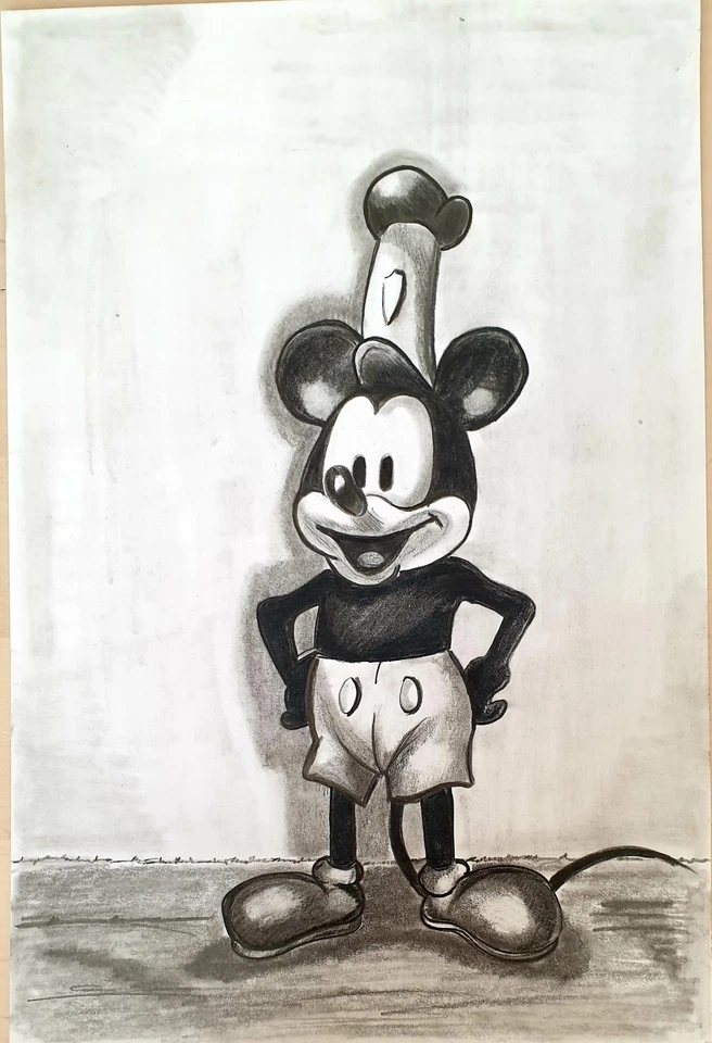 Classic Disney Mickey Mouse All Pencil Original Sketch - Image 1 of 1