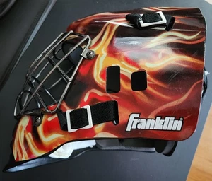 Franklin NHL SX Streethockey Goalie Maske Helm GFM100 Inferno Flames - Bild 1 von 5