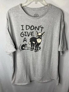 T-Shirt Erwachsene 2XL lustig I Don’t Give A Rats @$$ Grafik DOM - Bild 1 von 5
