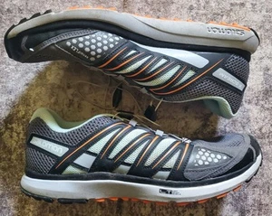 Salomon X-Scream City Trail Womens Size 9.5 low top Gray Orange Sneakers VGUC - Picture 1 of 5