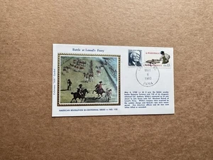 US 1980 Am Bicentennial Event Cover (132) +Lenud's Ferry Battle +Silk Cachet - Picture 1 of 1