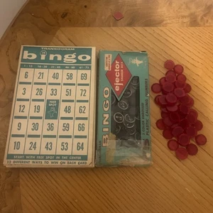 Vintage Transogram Family BINGO Ejector Shaker Box - game cards - Picture 1 of 8