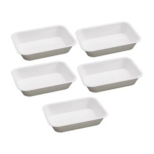 KIT SET 5 PZ VASCHETTA MULTIUSO IN PLASTICA CATERING 20 X 15 X H4CM - Foto 1 di 2