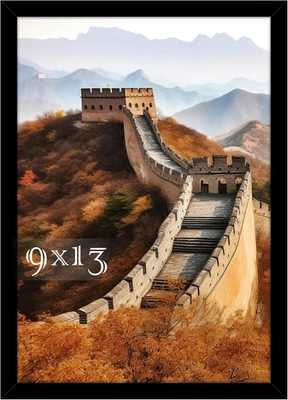 9x13相框,相框适用于墙面安装显示屏,黑色 — 第 1/4 张图片