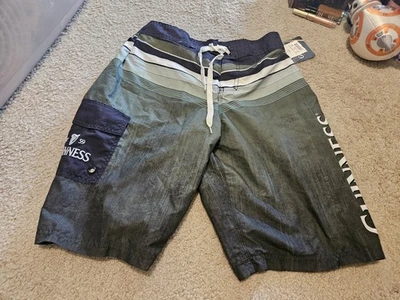 Bañador Guinness Beer negro verde forrado con cordón pantalones cortos para hombre talla S Foto 1 de 4