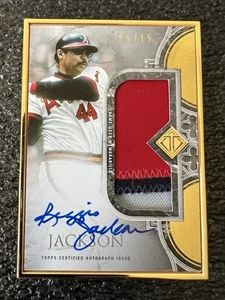 2023 Topps Transcendent Reggie Jackson Angels Framed Patch Autograph Auto #15/15 - Bild 1 von 5