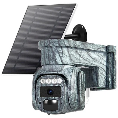 BRANDED 4G LTE Cellular Security Camera No WiFi Solar Outdoor Night Vision With SIM Card