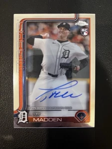 2024-25 Topps Chrome Ty Madden Detroit Tigers Auto Rc #AB - Picture 1 of 2