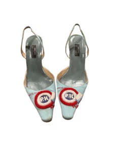 Rare Jimmy Choo for Anya Hindmarch Beaded Wrigley Heels - Picture 1 of 6