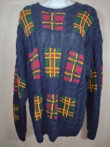 Cape Isle Knitters Size XL Hand Knitted Men's Long Sleeve Sweater 