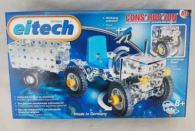 EiTech Construction Metal Building Model Kit Toy Tractor Trailer Pull Push C8 - Image 1 of 4
