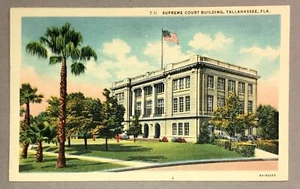 Postkarte Tallahassee Florida Supreme Court Gebäude 1936 - Bild 1 von 2