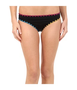 LUCKY BRAND NIGHT DREAMER BASIC BIKINI SWIM BOTTOMS BLACK MULTI MEDIUM NEW! $58 - Picture 1 of 3