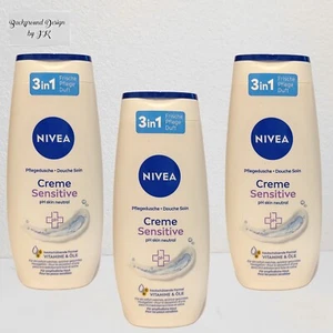 3x 250ml Nivea Creme Sensitive Cremedusche Vitamine & Öle PH Skin Neutral - Bild 1 von 2