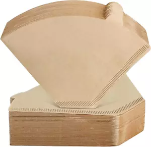 Coffee Filters, Size 04 Unbleached Cone Filters 8-12 Cup, 200 Count Disposable N - Picture 1 of 12