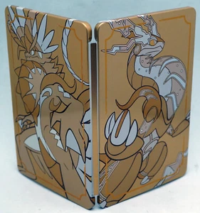 Nintendo Switch Pokemon Scarlet & Violet Gold Steelbook Limited (No Games) - Picture 1 of 4