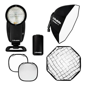 Profoto A10 On Camera Flash Light for Sony with Clic Softbox Octa 2 Feet Bundle - Picture 1 of 7
