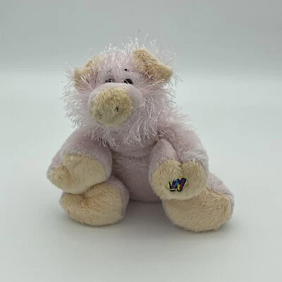 GANZ WEBKINZ PINK PIG PLUSH Stuffed Animal Fuzzy Floppy 9" NO CODE HM002 - Image 1 of 4
