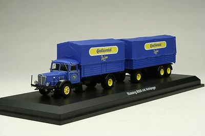 Camión de tren terrestre Schuco 1:43 / Continental Tires Buessing 8000 / # SHU03043 Foto 1 de 3