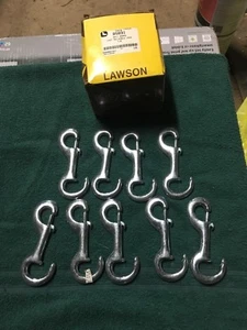 9 New Cast Malleable Iron 1/2'' Opening Bolt Snaps Lawson 85831 Dog Clip - Picture 1 of 1