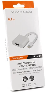Vivanco Mini DisplayPort HDMI Adapter Computerkabel Apple MacBook Audio 481 - Bild 1 von 1