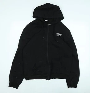 Lee Cooper Mens Black Jacket Size XL Zip - Logo - Picture 1 of 10