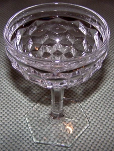7 Gorgeous Vintage Fostoria American Tall Sherbets With Hexagon Bases - Picture 1 of 2