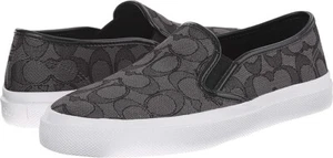 Coach Chrissy Outline Signature C Nap Slip-On Sneaker Black Smoke A00245 US 7.5M - Picture 1 of 18