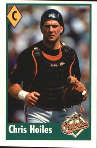 1995 Panini Stickers Baltimore Orioles Baseball Card #27 Chris Hoiles
