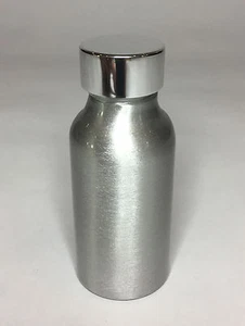 Empty 50ml Aluminium Boston Bottles +Smooth Shiny Silver Screw On Cap ANY AMOUNT - Picture 1 of 1
