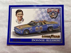 Donnie Allison 50th Anniversary NASCAR Trading Cards Sponsored by Goodyear 1998