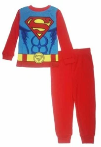 Superman Boys L/S Thermal 2pc Pajama Pant Set Size 4 - Picture 1 of 1