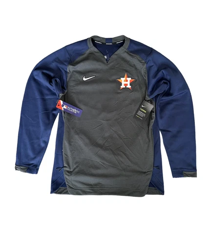 MLB Houston Astros Nike Therma Dri-Fit Pullover Sweatshirt Jacket Men's Medium Cover